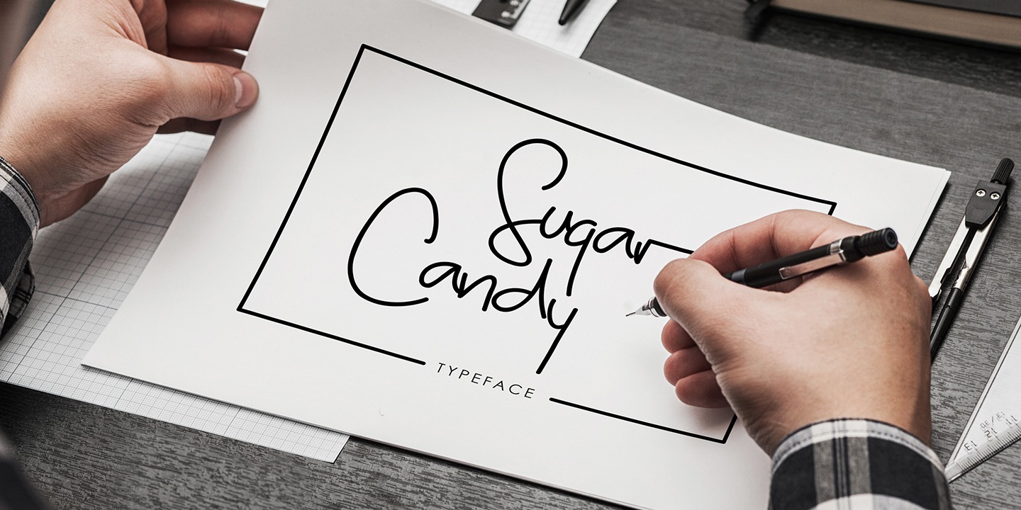 Пример шрифта Sugar Candy